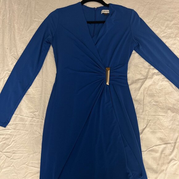 Blue Wrap Dress Calvin Klein - Picture 2 of 2